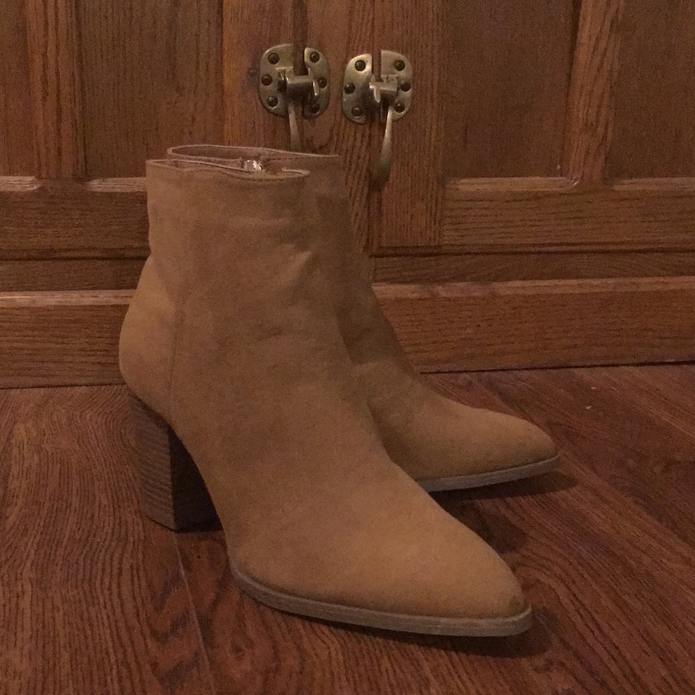 Vegan Suede Ankle Booties